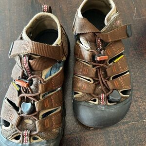 Keen Kids Brown and Black Outdoor Sandals